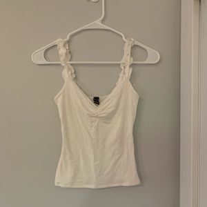 Simple fitted White Crop Top